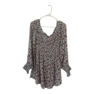 Kori Floral Tunic Blouse Garden Girl Aesthetic